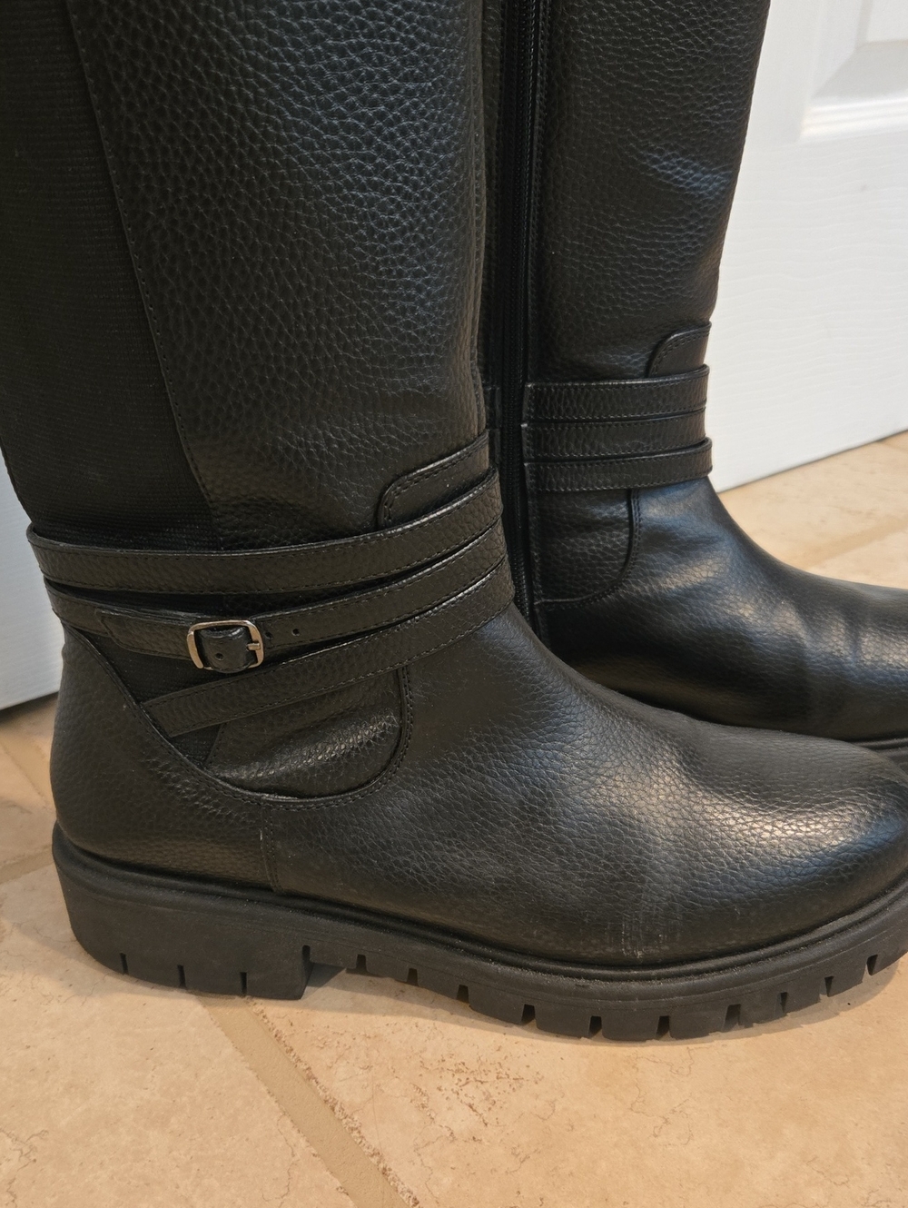 EUC--Knee High Black Riding Boots - Picture 4 of 6